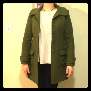 Fun green pea coat